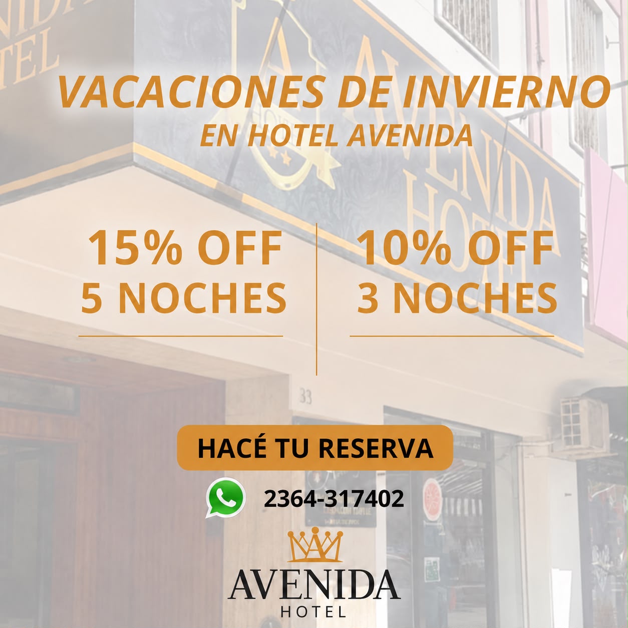 Promoción Hotel Avenida
